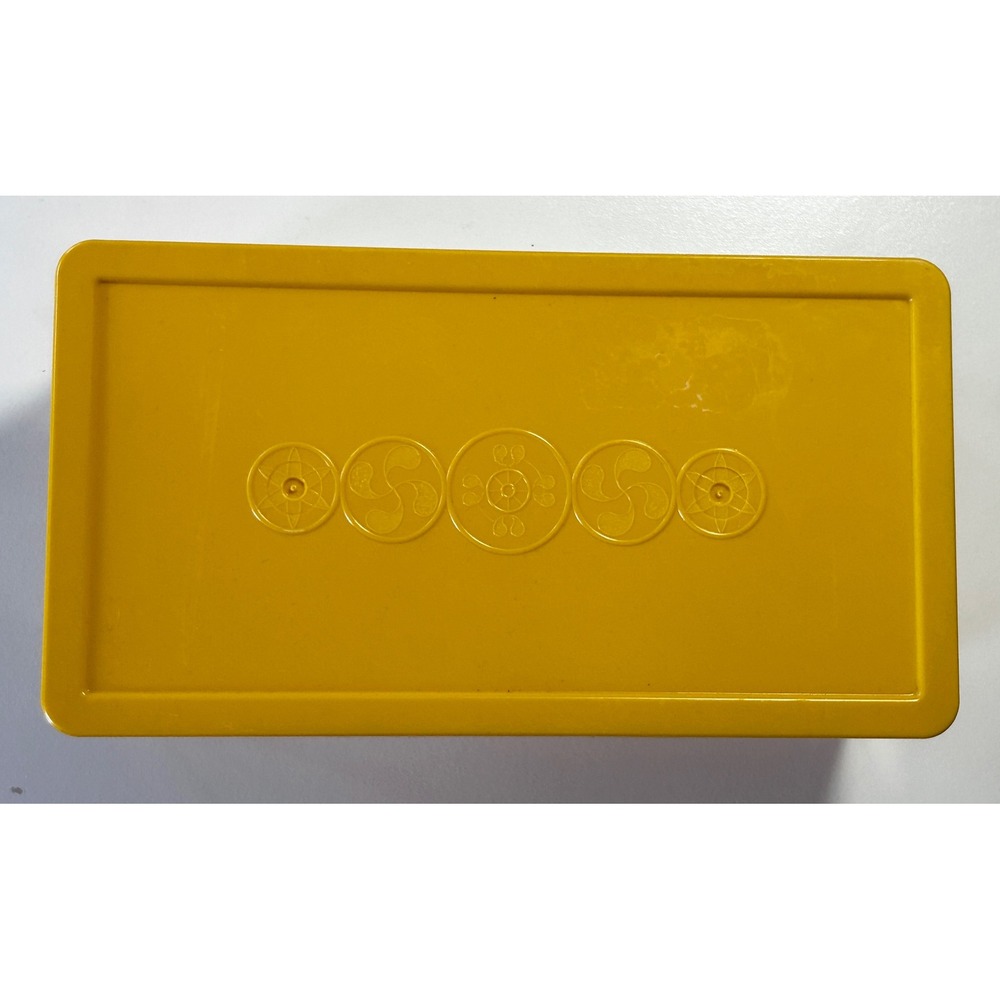 Wil-hold Storage Box Plastic Large Yellow Good Vintage MCM